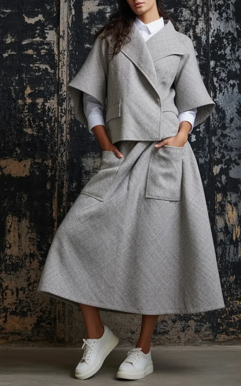 Fall 2025 Outfits for Everyday Life: Style Ideas Architectural Edge in Gray Wool