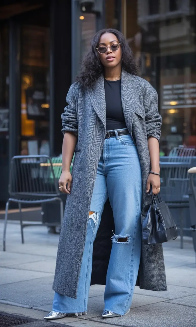 Fall 2025 Outfits for Everyday Life: Style Ideas Distressed Denim Elevated