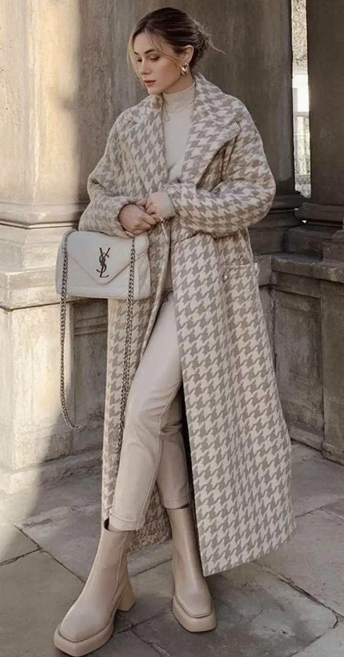 Fall 2025 outfits for Everyday Life: Style Ideas Monochrome Elegance in Winter Cream