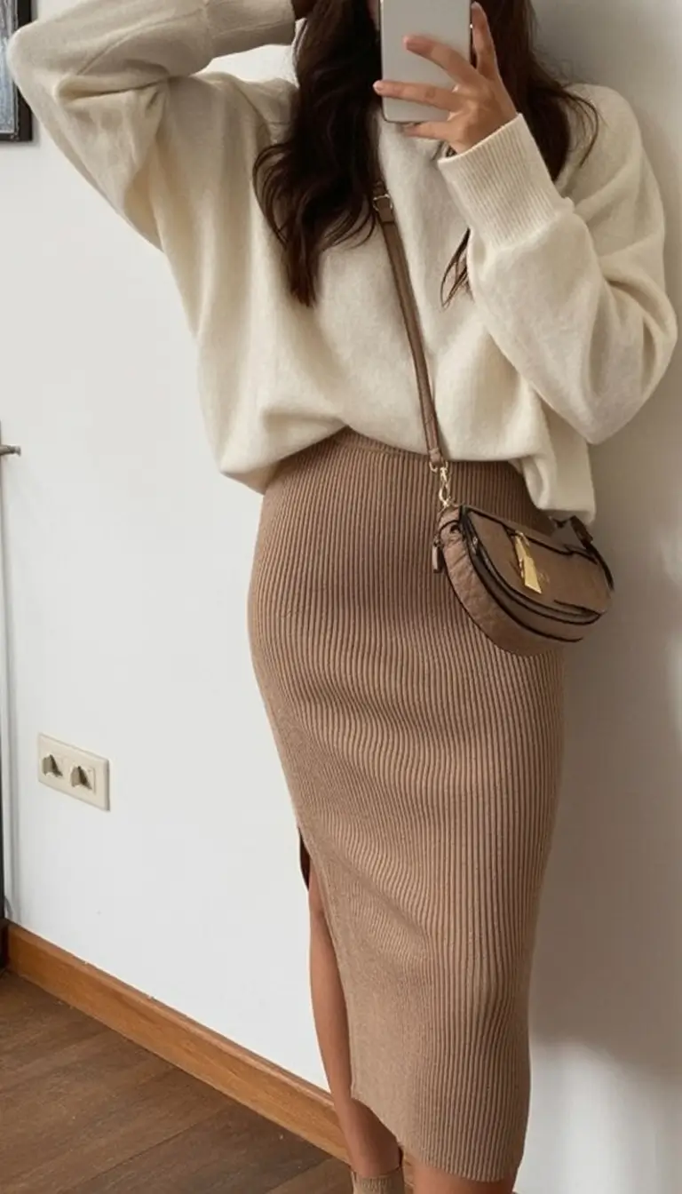 Fall 2025 Outfits for Everyday Life: Style Ideas Warm Neutrals with a Textured Twist