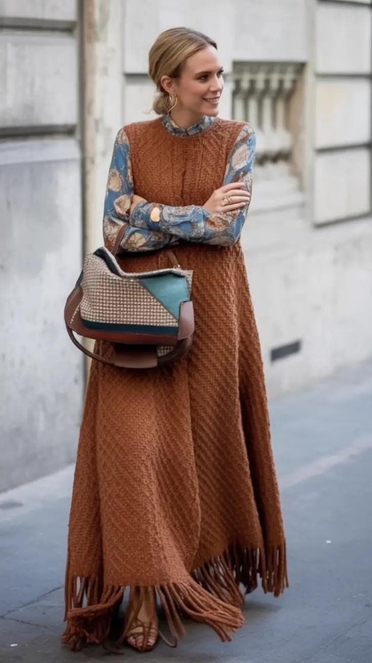 2025 Fall Casual Looks and outfits Ideas Warm Layers With Vintage Soul