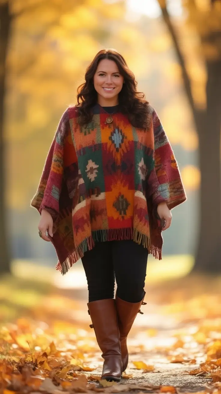 2025 Fall Casual Looks and outfits Ideas Cozy Southwestern Stroll