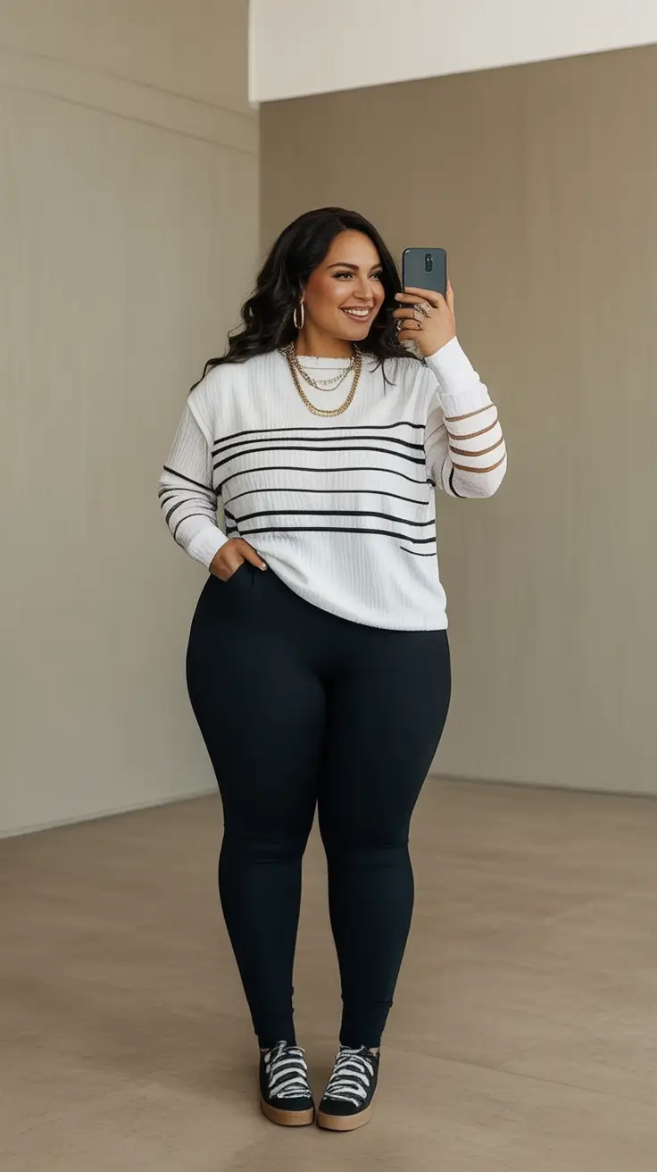 2025 Fall Casual Looks and outfits Ideas Striped Simplicity with Street Swagger