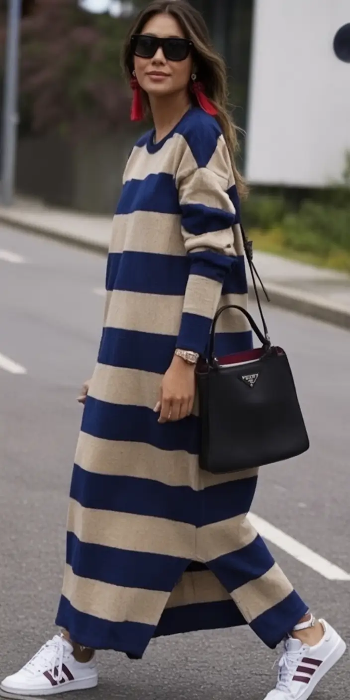 2025 Fall Casual Looks and outfits Ideas Laid-Back Stripes With A Luxe Twist