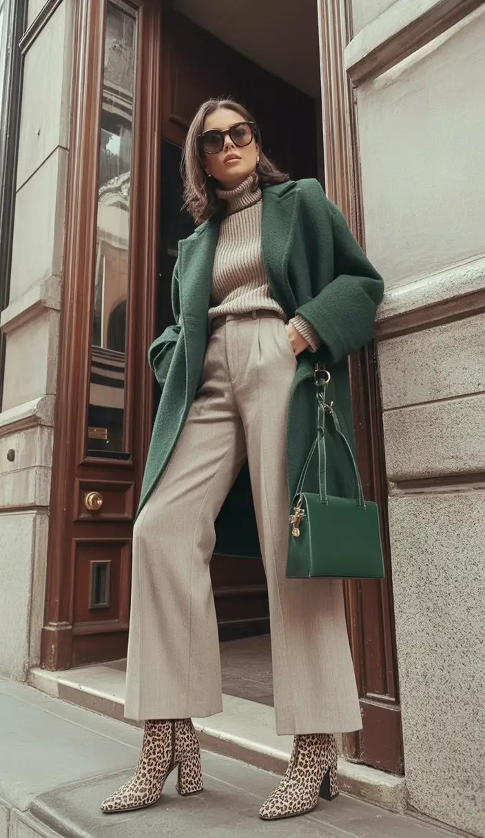 Fall Fashion Refresh - New outfits Ideas for 2025 City Confidence In Emerald Green
