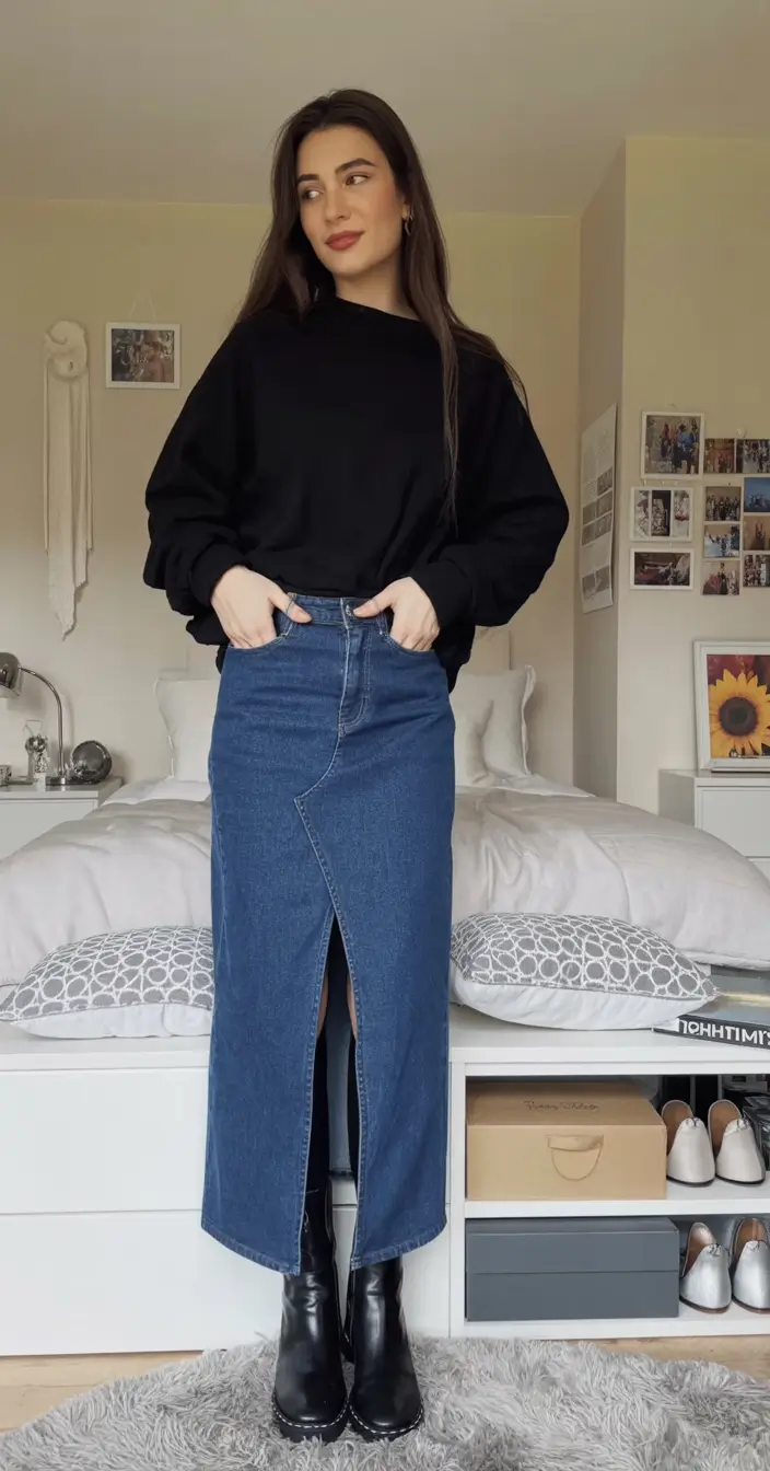 Fall Fashion Refresh - New outfits Ideas for 2025 Denim Skirt Done Right