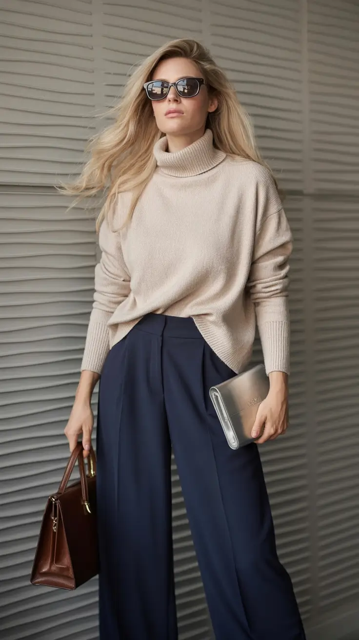 Fall Fashion Refresh - New outfits Ideas for 2025 Off-Duty Elegance With Midnight Navy