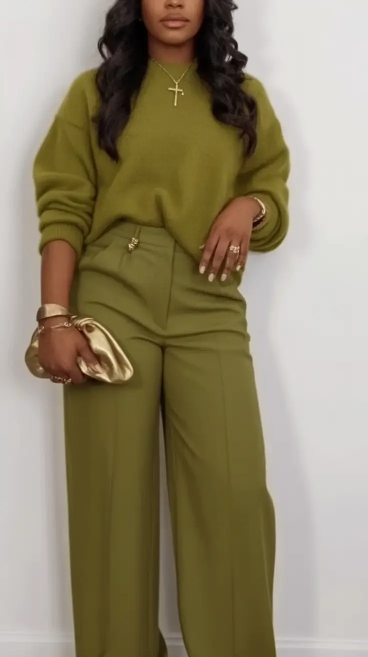 Fall Fashion Refresh - New outfits Ideas for 2025 Olive Luxe With A Hint Of Metallic