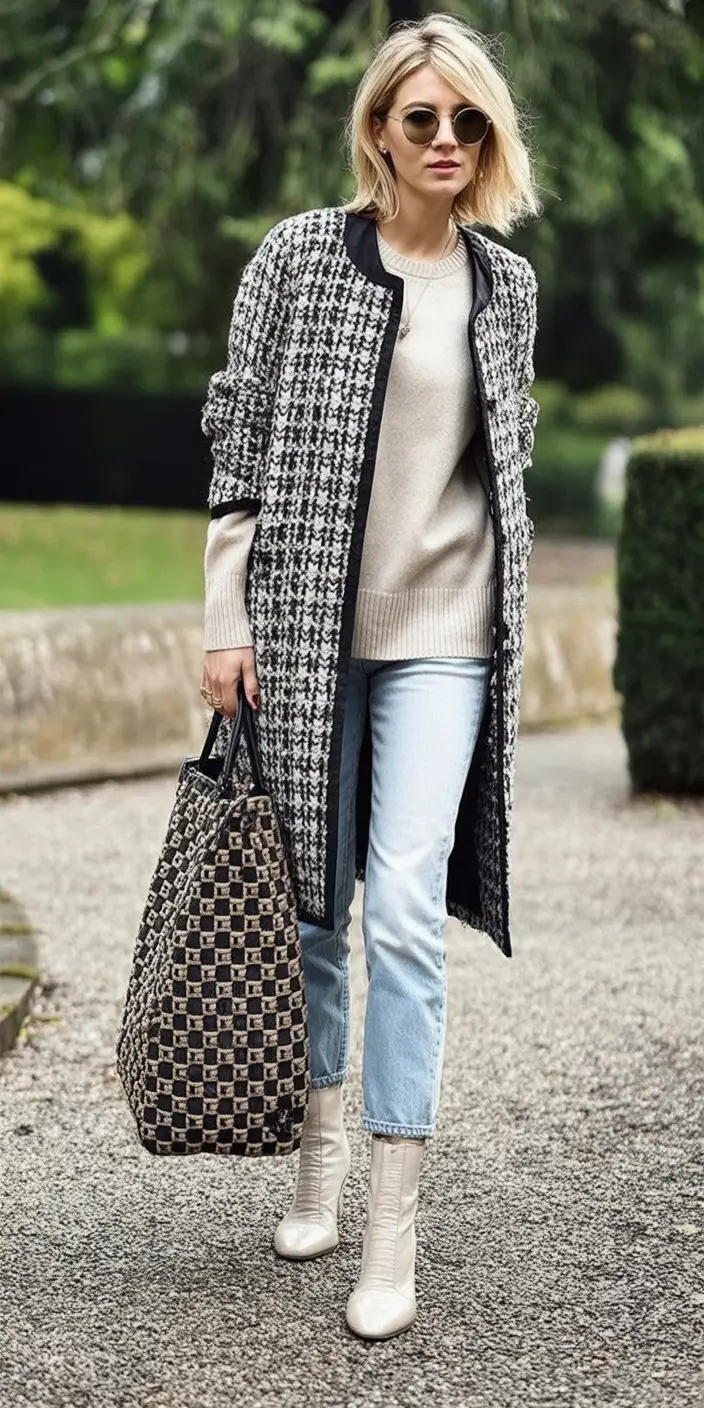 fall fashion trends for women 2025 Textural Pattern Play