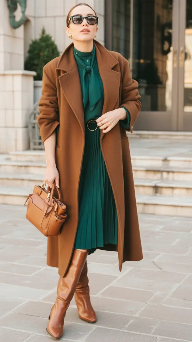 fall fashion trends for women 2025 Chestnut Meets Emerald