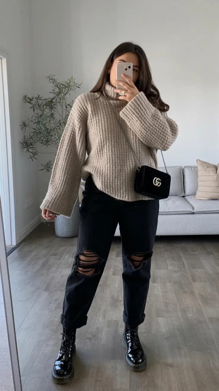 Fall Outfits Latina Women Oversized but Polished