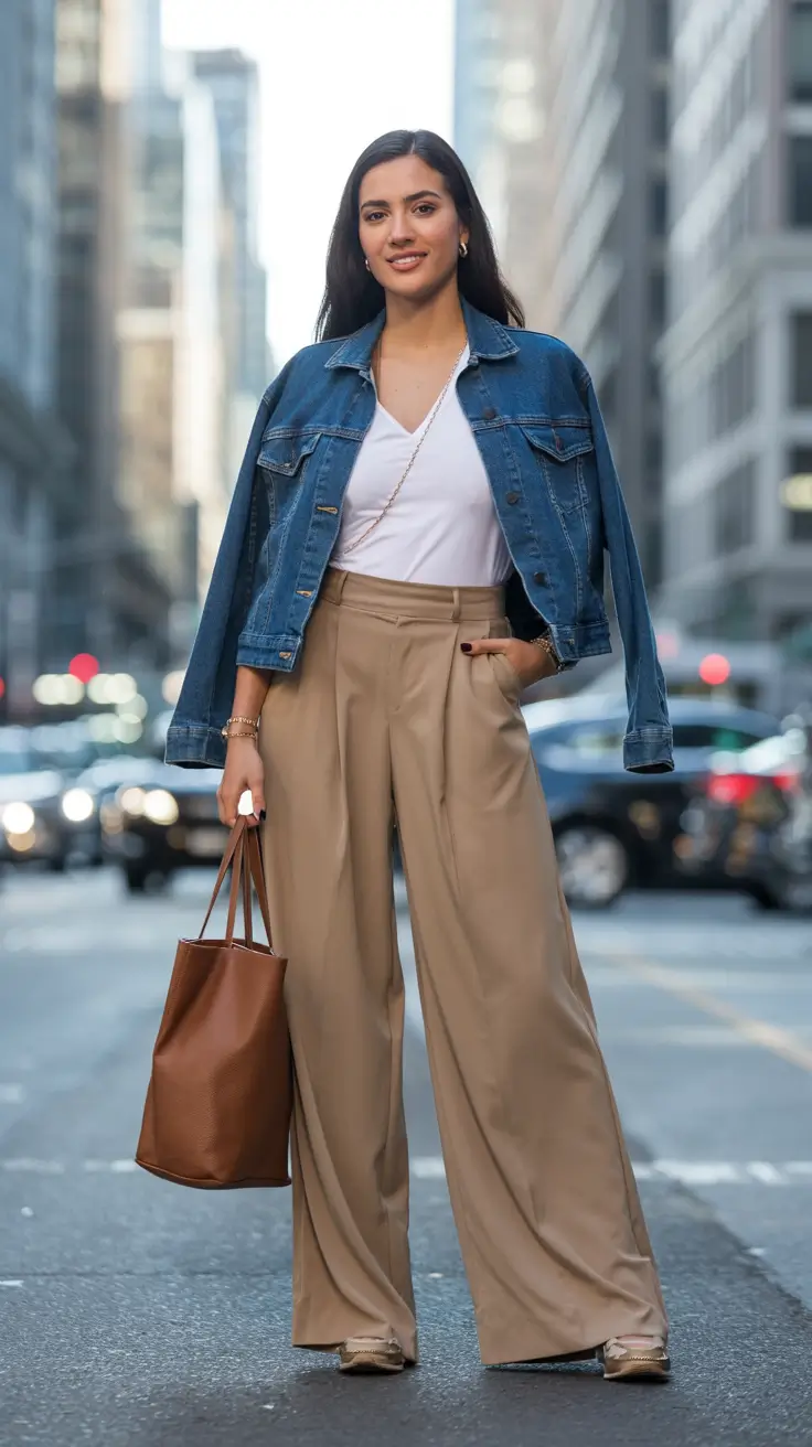 Fall Outfits Latina Women Neutrals in the City