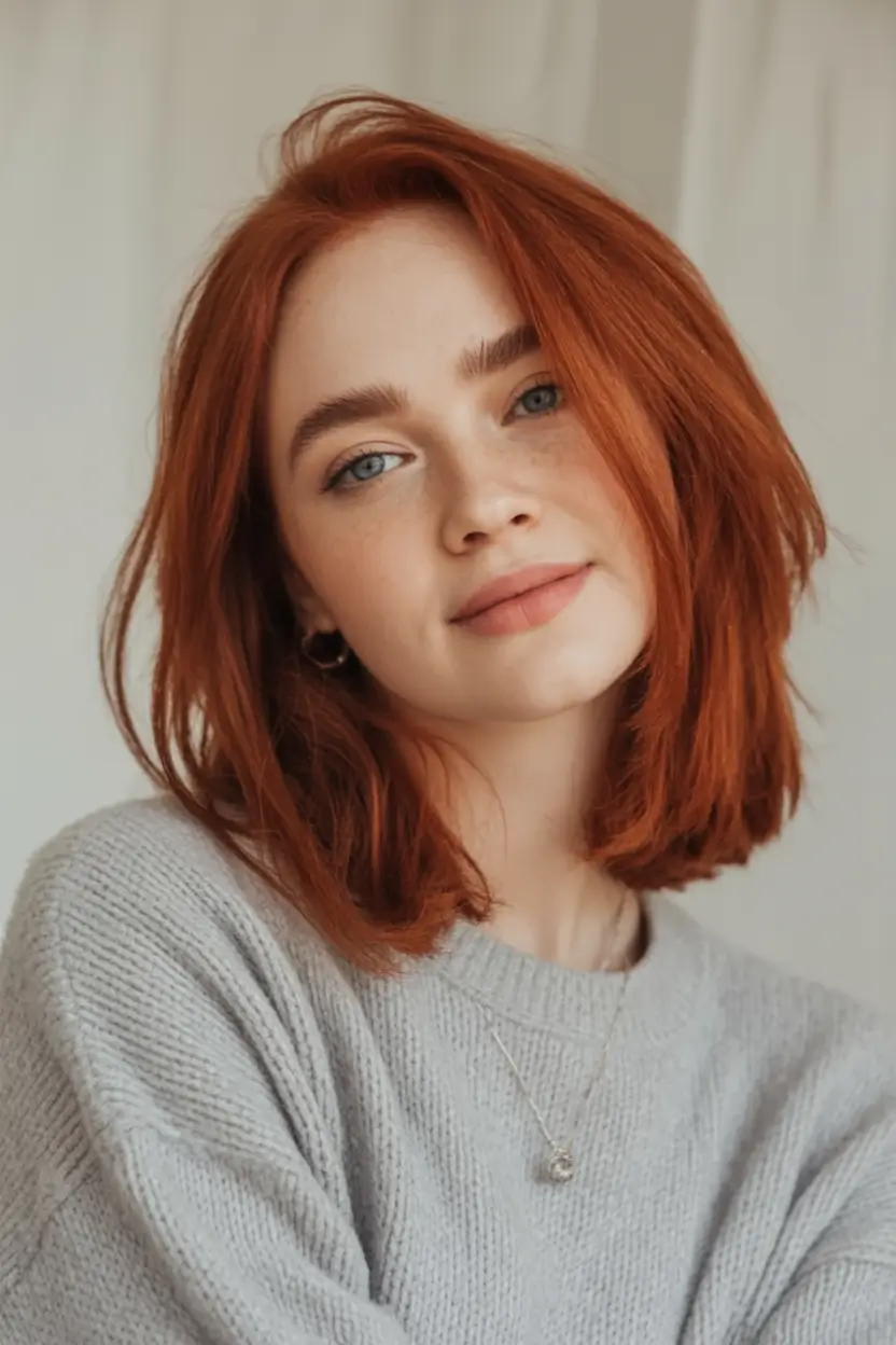 Must-Try Fall Red Hair Colors for Redheads 2025 Classic Copper Autumn Bob