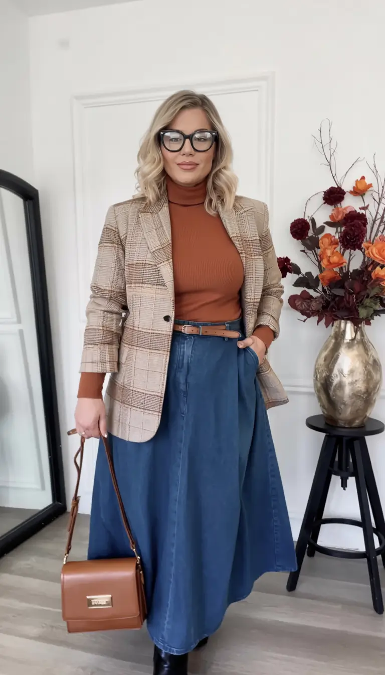new ideas 2025 fall style for women Vintage Academia with Denim Whimsy