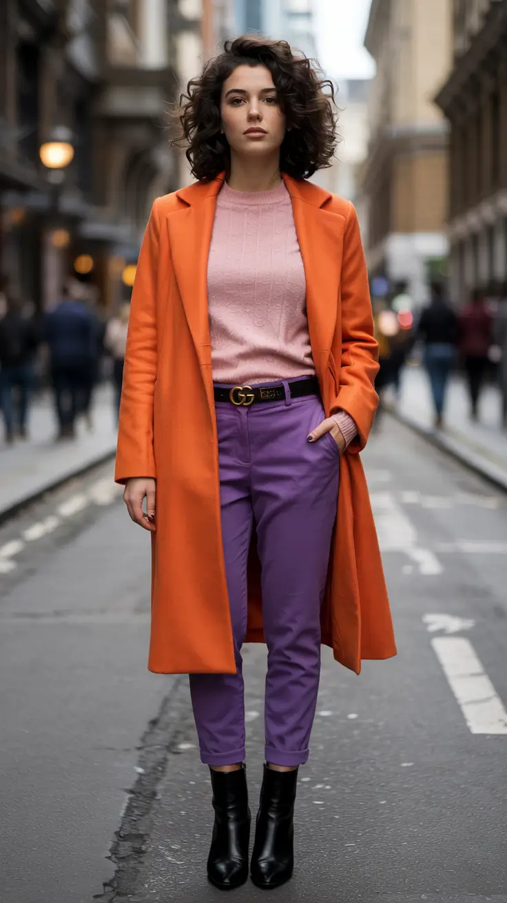 new ideas 2025 fall style for women Colorblock Confidence on City Streets