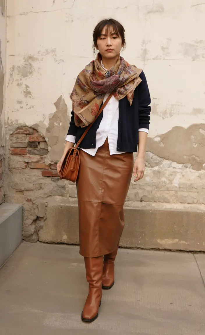 new ideas 2025 fall style for women Classic With a Twist: Fall Layers Meet Leather