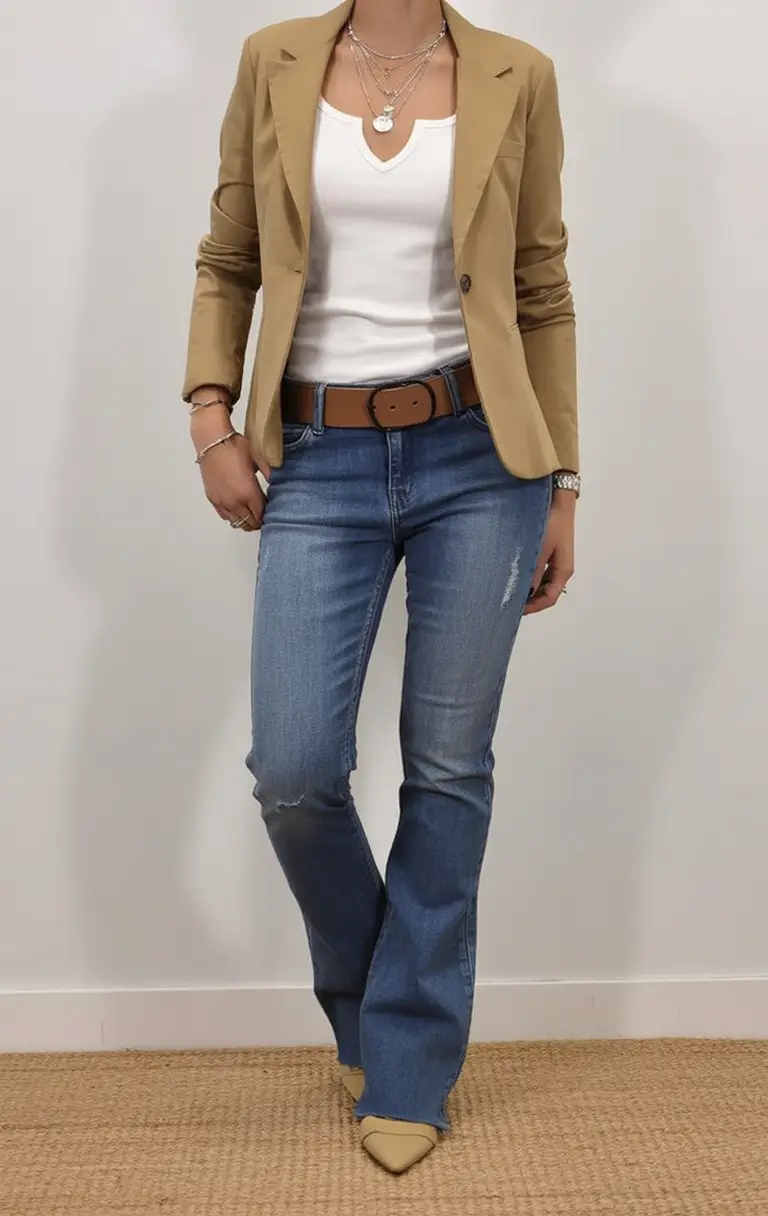 trendy fall outfits ideas 2025 The Revival of Smart-Casual Denim