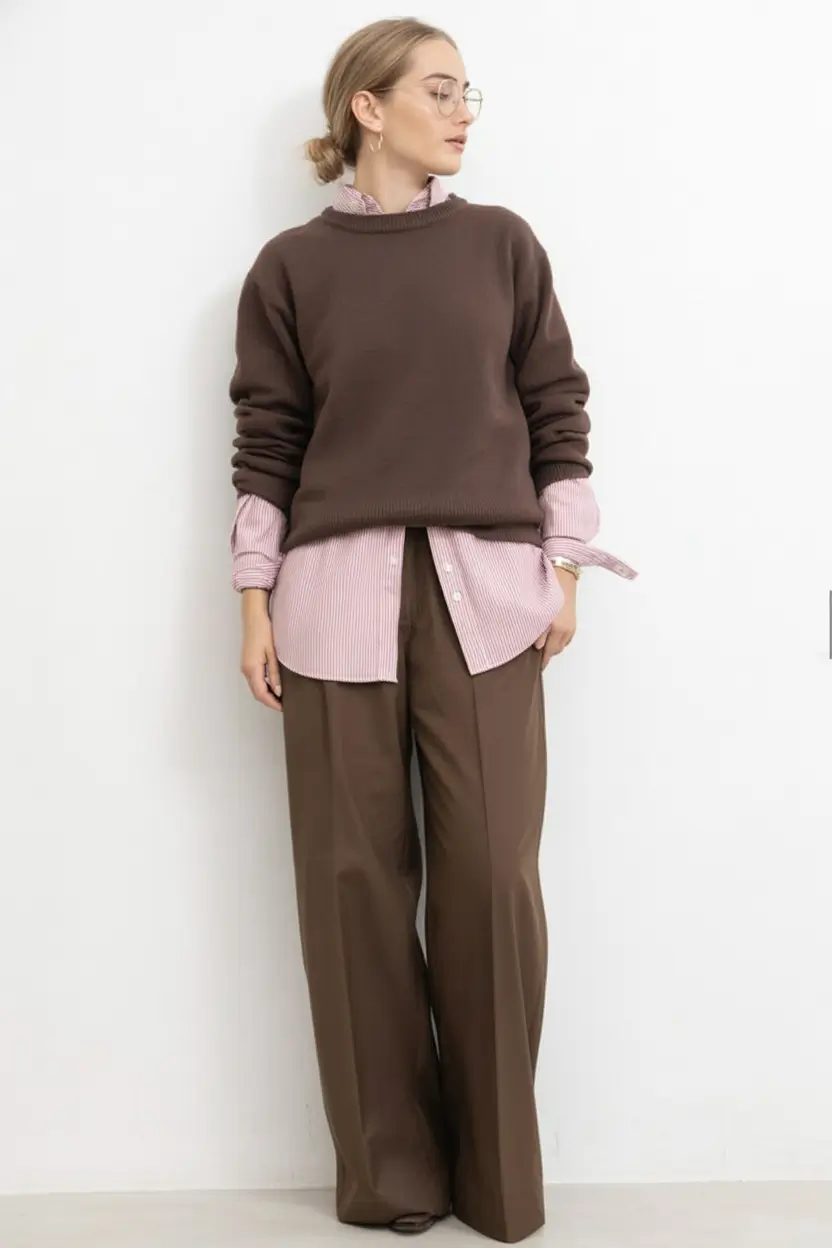 trendy fall outfits ideas 2025 Bookish Layers for Crisp Days
