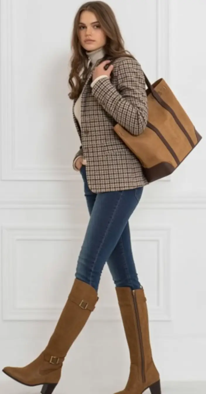 trendy fall outfits ideas 2025 Equestrian Touch Meets City Sleek