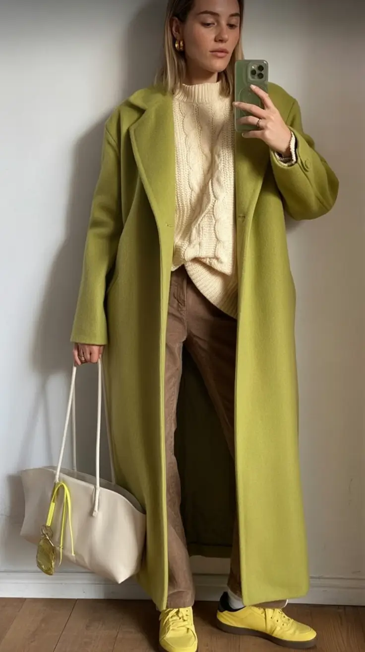 trendy fall outfits ideas 2025 Citrus Cream and Retro Browns
