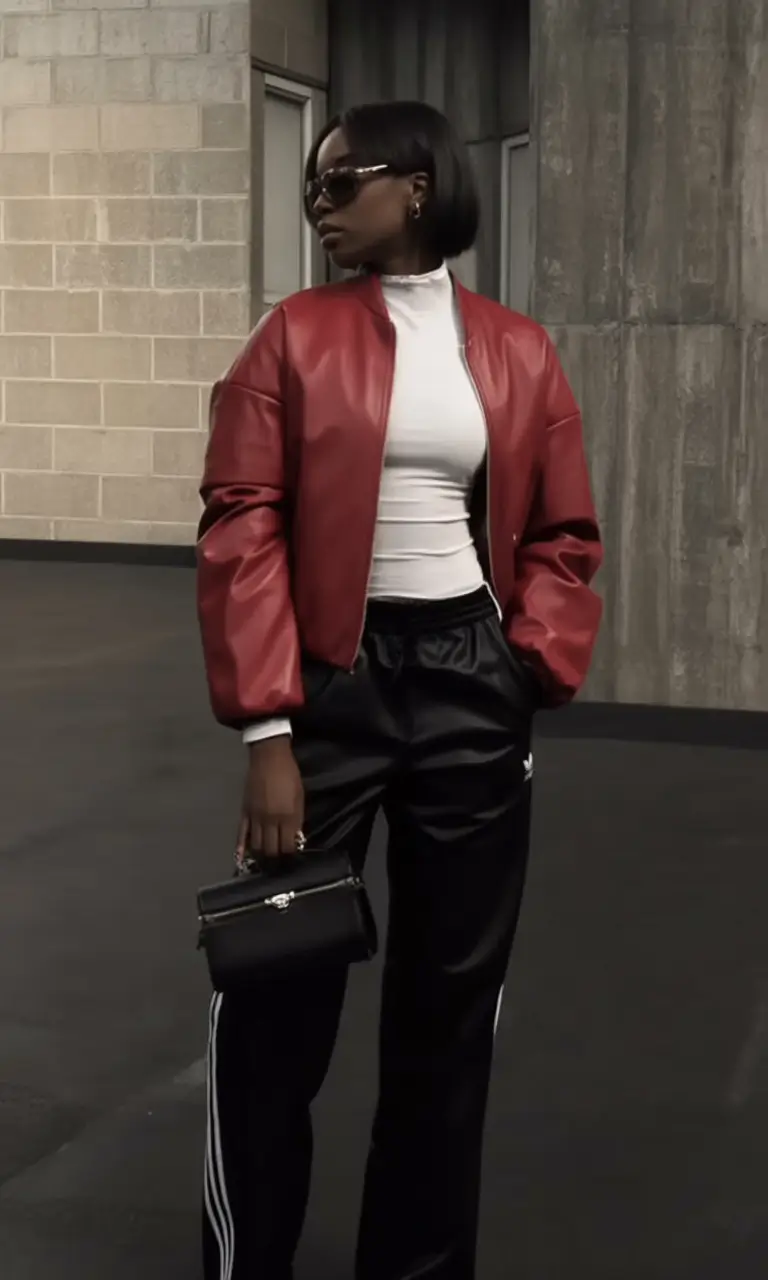 Trendy fall outfits Ideas for black women in 2025 Track Star Turned Chic
