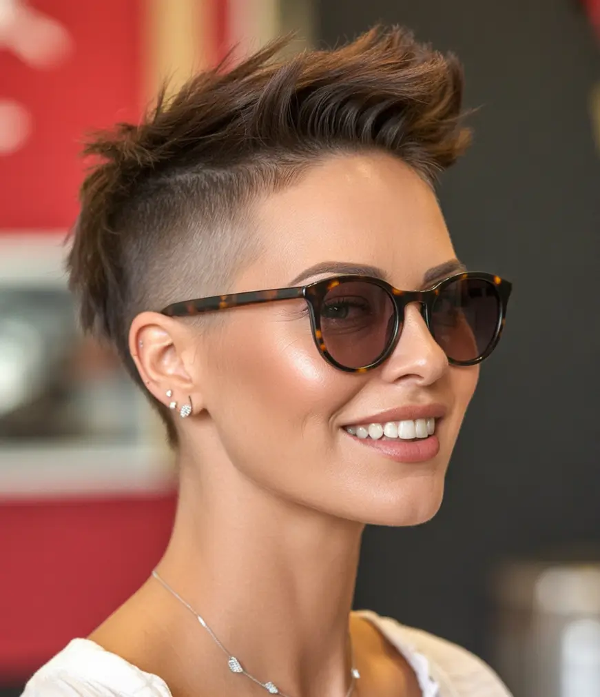 Trendy Pixie Haircuts to Try This Fall 2025 Chic Undercut with Swept-Back Lift