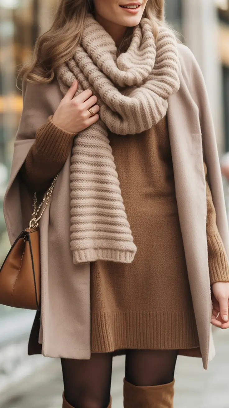 Warm Fall outfits Inspiration 2025 Layered Neutrals for Everyday Chic